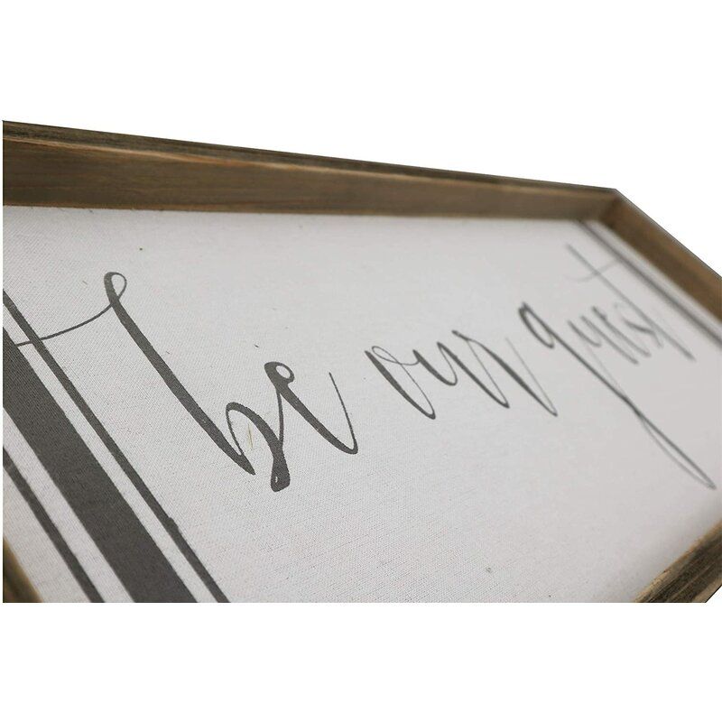 Be Our Guest Wall Decor With Frame thumbnail 2