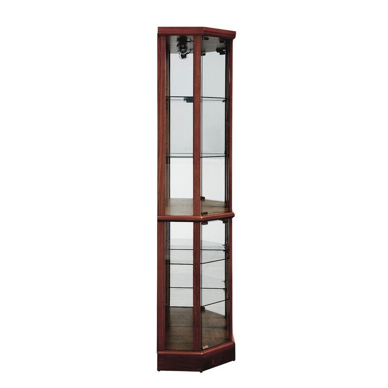 Franklyn Corner Lighted Curio Cabinet thumbnail 3