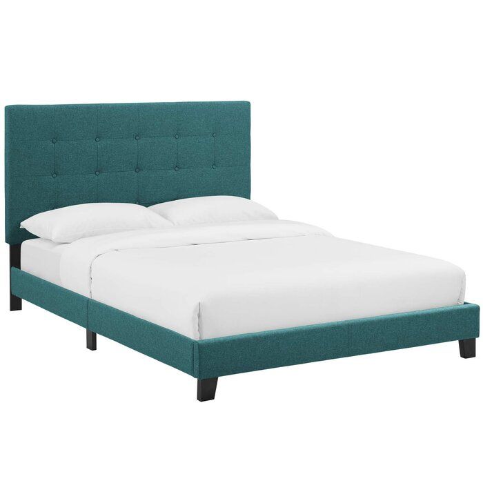 Chadwick Tufted Upholstered Low Profile Platform Bed-Full thumbnail 2