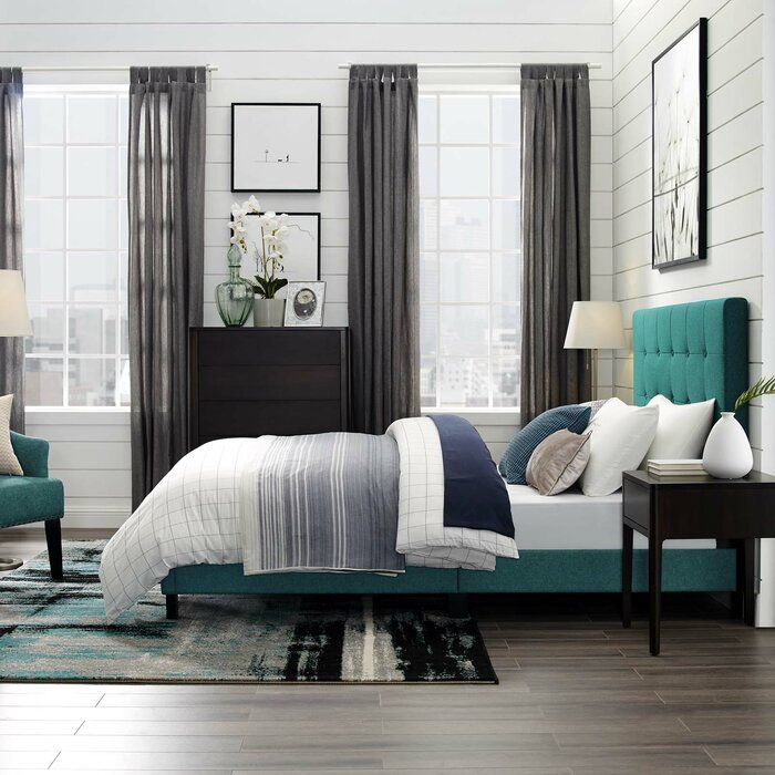 Chadwick Tufted Upholstered Low Profile Platform Bed-Full thumbnail 4