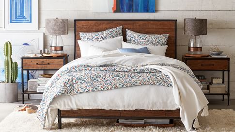 Juno Reclaimed Wood Bed Carbon-King thumbnail 2