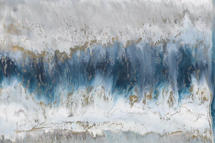 Moon Stone Painting Print on Canvas thumbnail 4