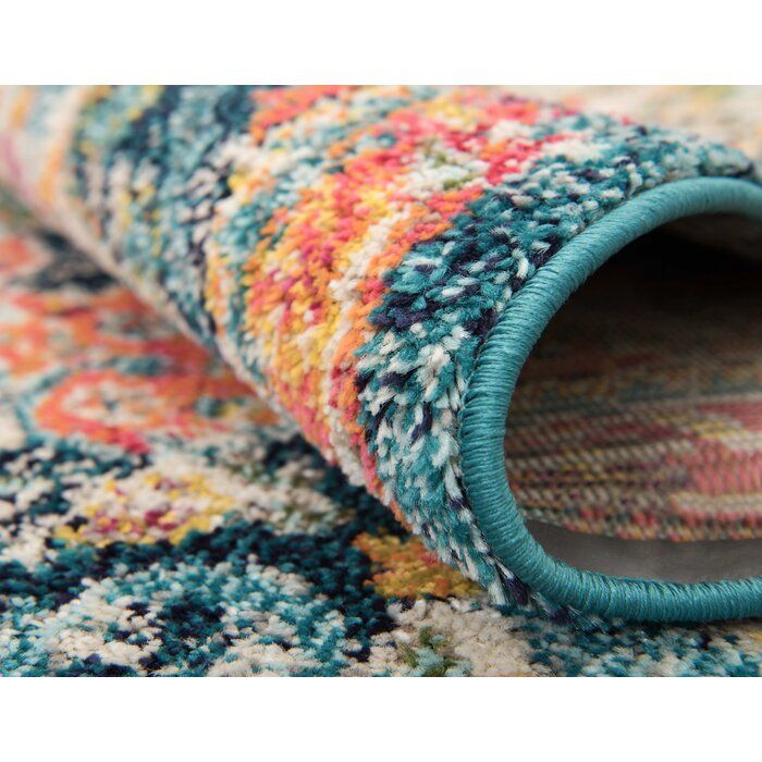 Ernst Oriental Turquoise Area Rug thumbnail 3