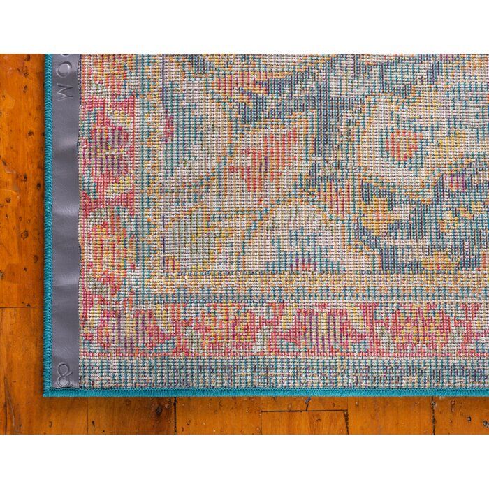 Ernst Oriental Turquoise Area Rug thumbnail 4