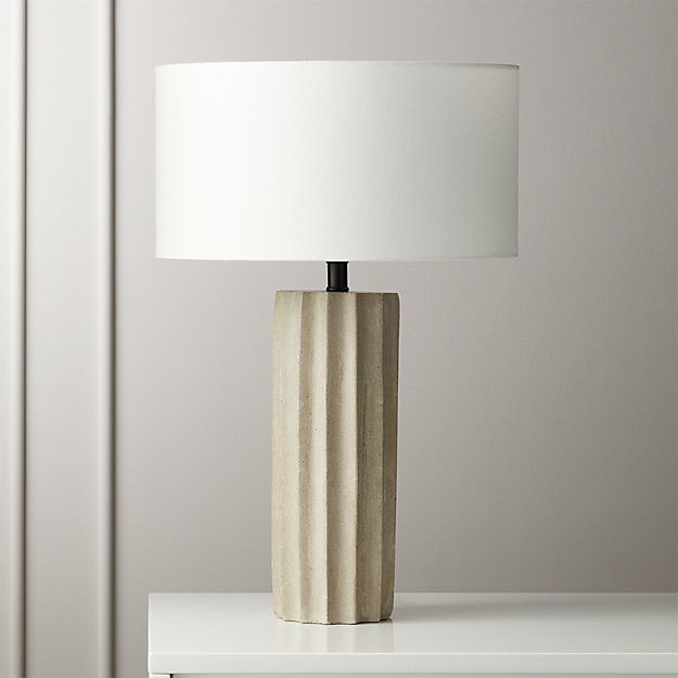Scallop Concrete Table Lamp thumbnail 2