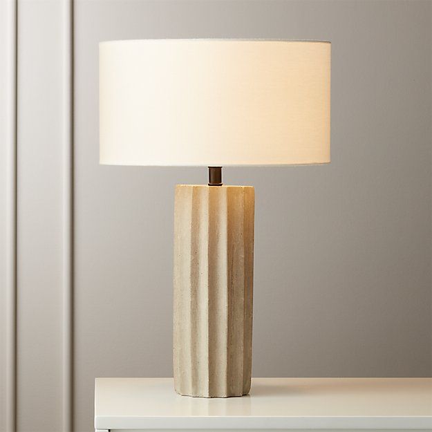Scallop Concrete Table Lamp thumbnail 3