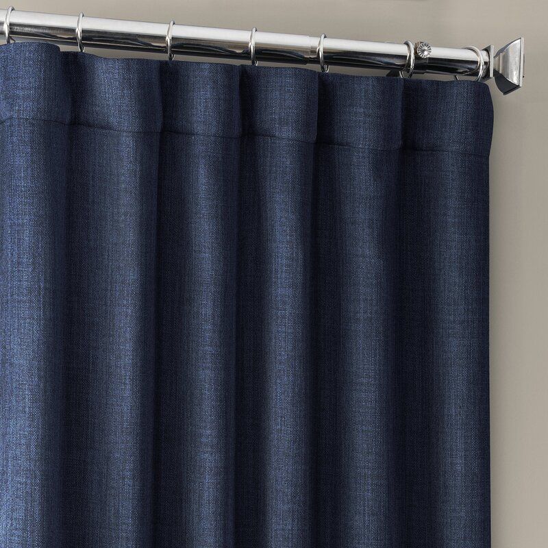 Clem Solid Blackout Rod Pocket Single Curtain Panel thumbnail 2