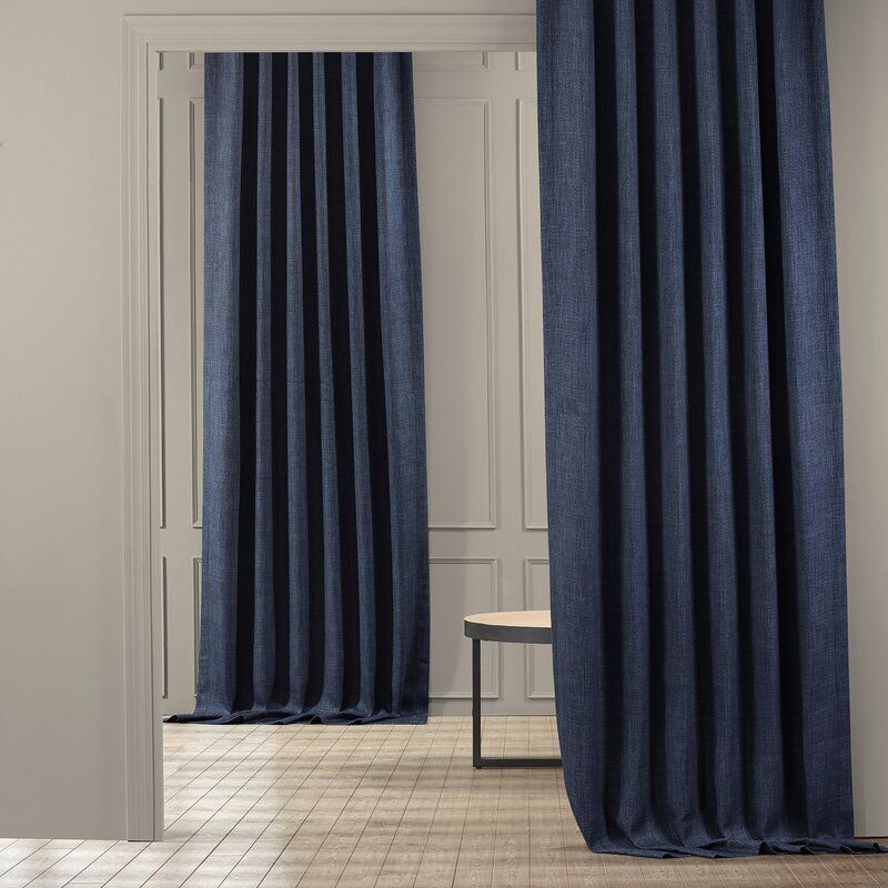 Clem Solid Blackout Rod Pocket Single Curtain Panel thumbnail 4