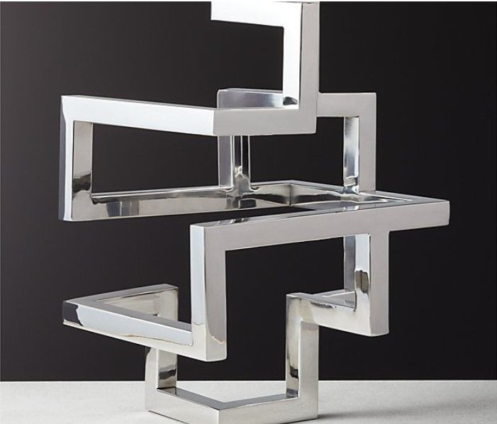 CONNECT POLISHED NICKEL SCULPTURE thumbnail 2