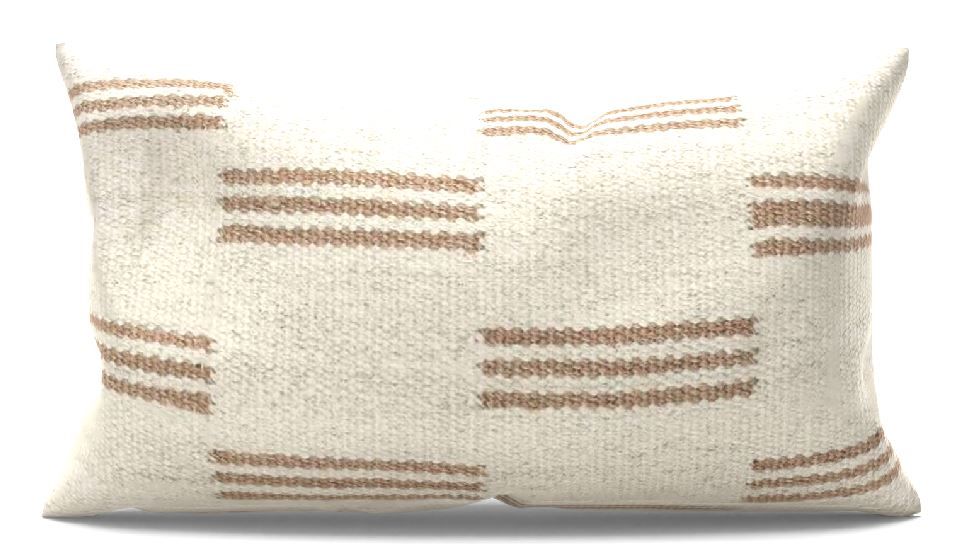 Stripe Break Lumbar Pillow By Sarah Sherman Samuel With Insert-20"x20" thumbnail 2