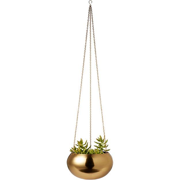 RAJ GOLD HANGING PLANTER thumbnail 4