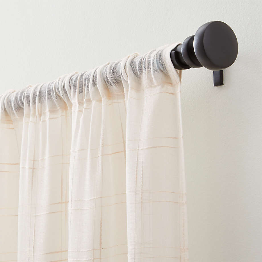 Briza Ivory Sheer Linen Curtain Panel thumbnail 2
