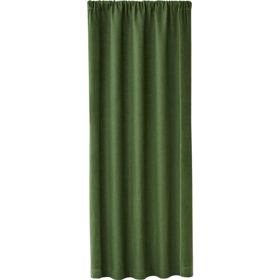 Ezria Green Linen Curtain Panel thumbnail 2