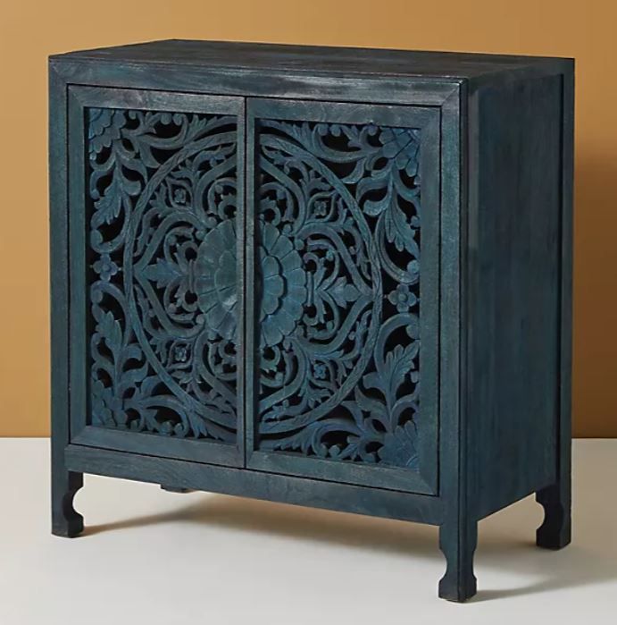 Handcarved Lombok Entryway Cabinet thumbnail 2