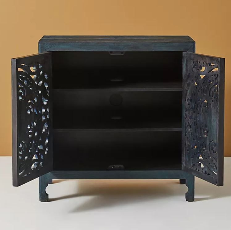 Handcarved Lombok Entryway Cabinet thumbnail 3