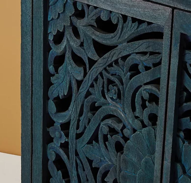 Handcarved Lombok Entryway Cabinet thumbnail 4