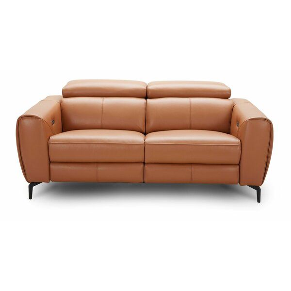 Nakale Genuine Leather Reclining 70" Square Arm Sofa thumbnail 2