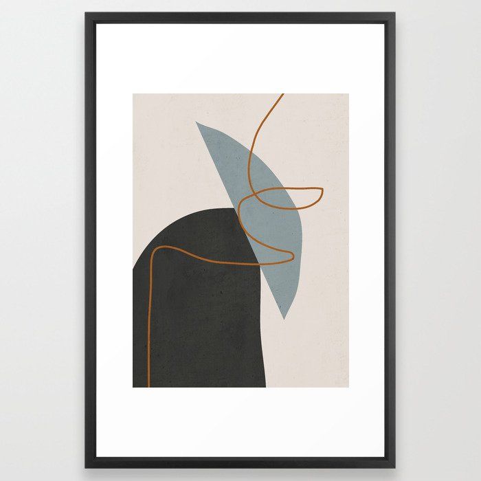 Minimal Abstract Art 3 Art Print With Frame 24" x 36" thumbnail 2