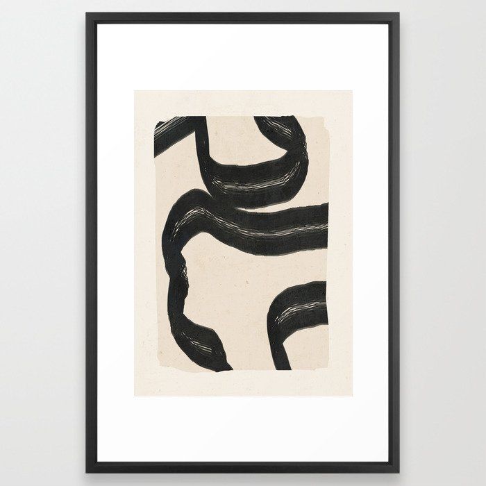 Minimal Abstract Art 15 Art Print With Frame thumbnail 2
