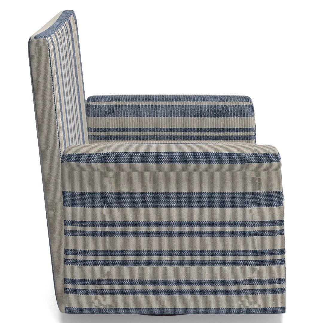 Minna Upholstered Swivel Armchair thumbnail 2