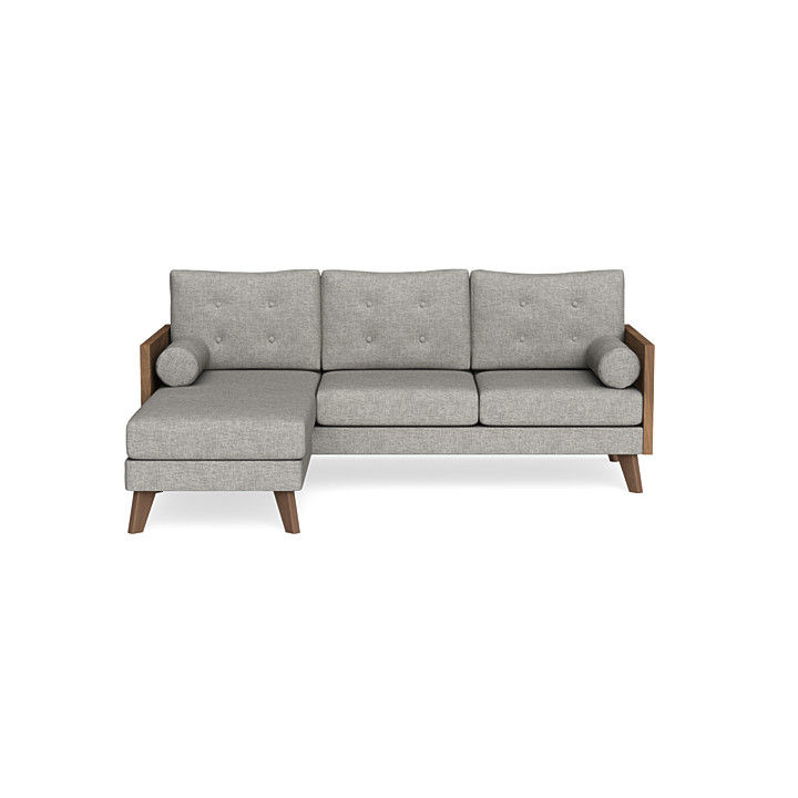 Custom Soba Sectional in Fog thumbnail 2