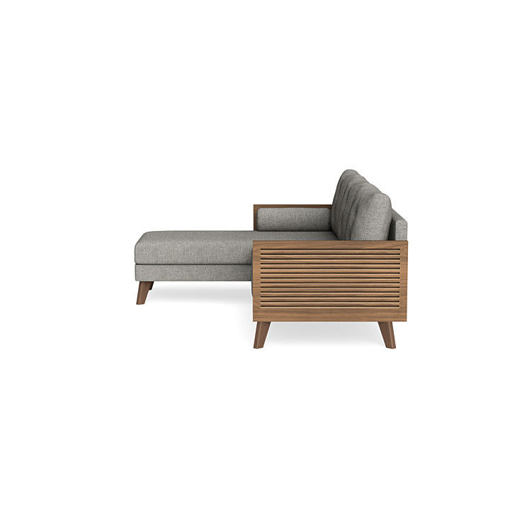 Custom Soba Sectional in Fog thumbnail 3