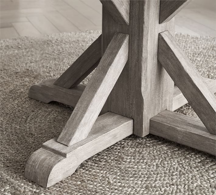 Benchwright Round Pedestal Extending Dining Table thumbnail 3