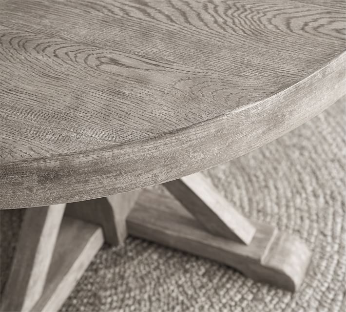 Benchwright Round Pedestal Extending Dining Table thumbnail 4
