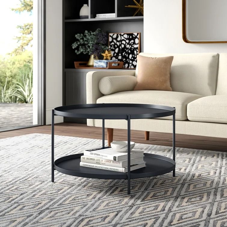 Higuchi Coffee Table with Tray Top thumbnail 2
