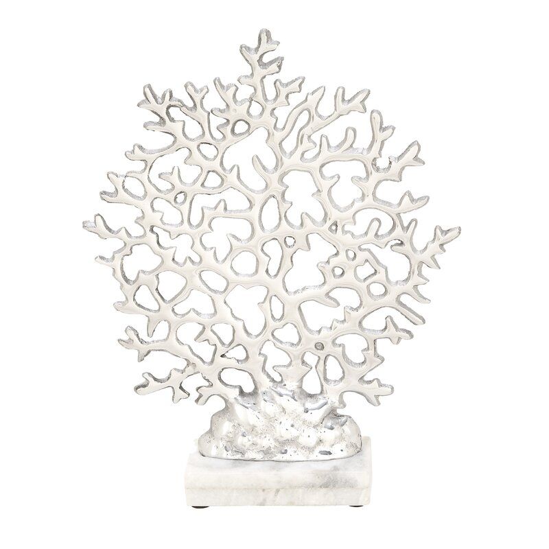 Sizer Aluminum Coral Marble Base Sculpture thumbnail 4