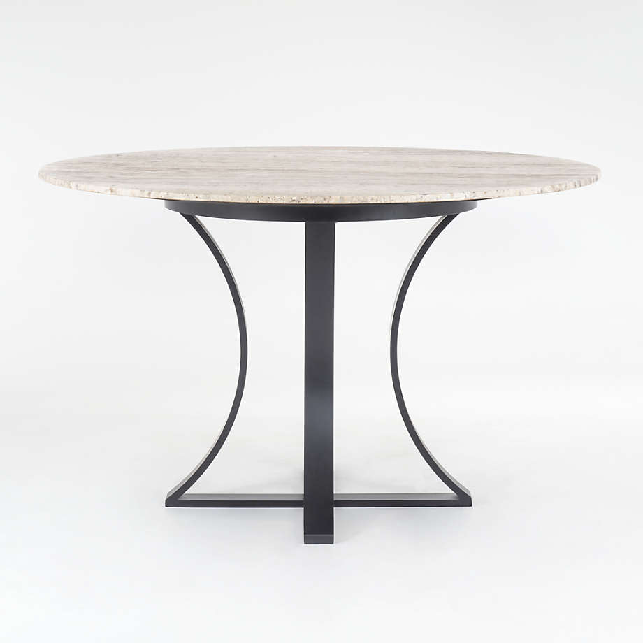 Damen 48 White Marble Top Dining Table thumbnail 2