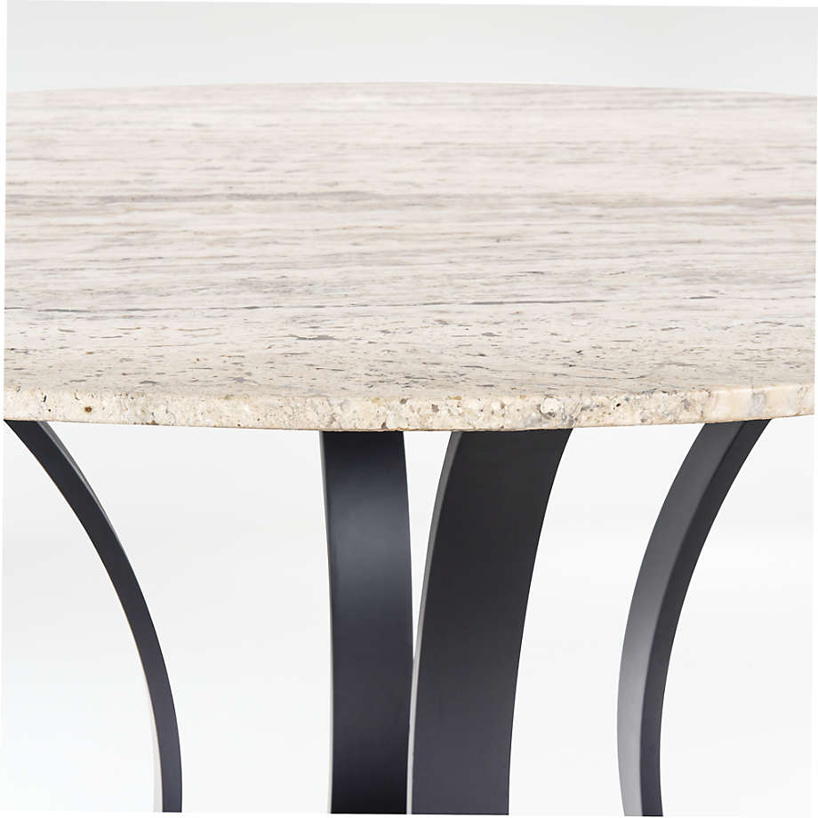 Damen 48 White Marble Top Dining Table thumbnail 3