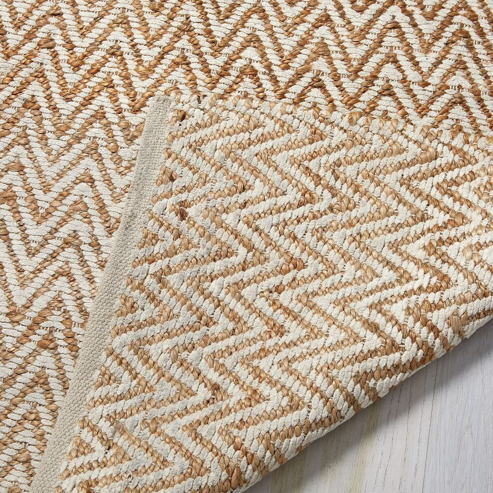 Jute Chenille Herringbone Rug-5'x8' thumbnail 2