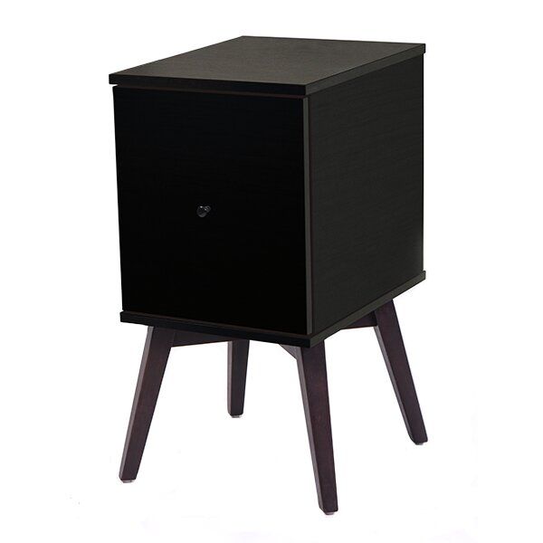Keagan Wood 1 Drawer Nightstand thumbnail 2