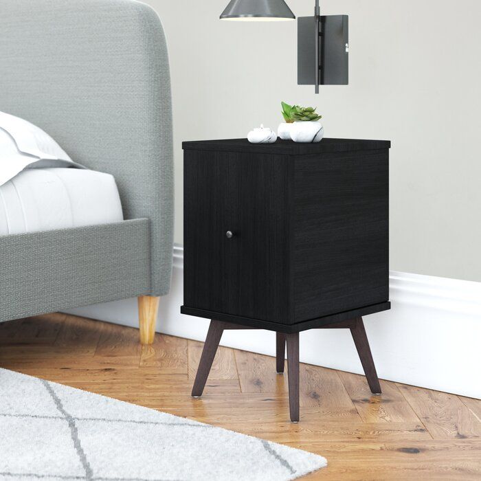 Keagan Wood 1 Drawer Nightstand thumbnail 3