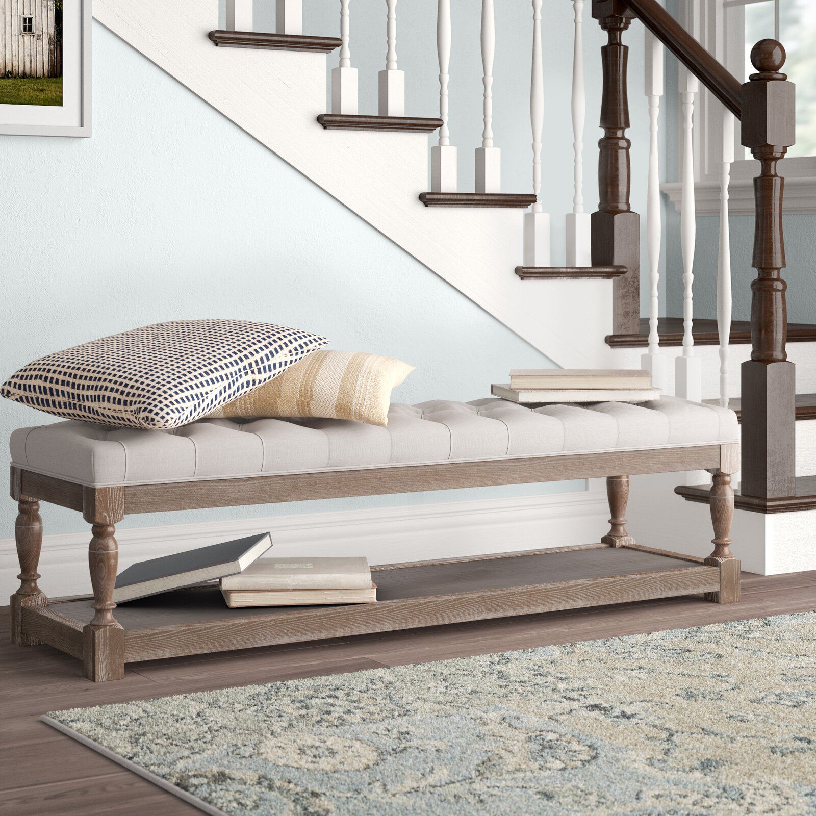 Athena Upholstered Storage Bench thumbnail 8