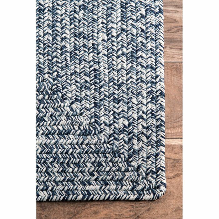 Handmade Blue or White Area Rug thumbnail 2