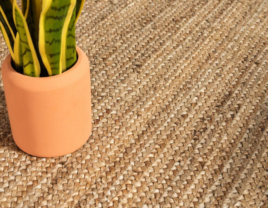 Meador Hand Braided Jute Natural Area Rug thumbnail 2
