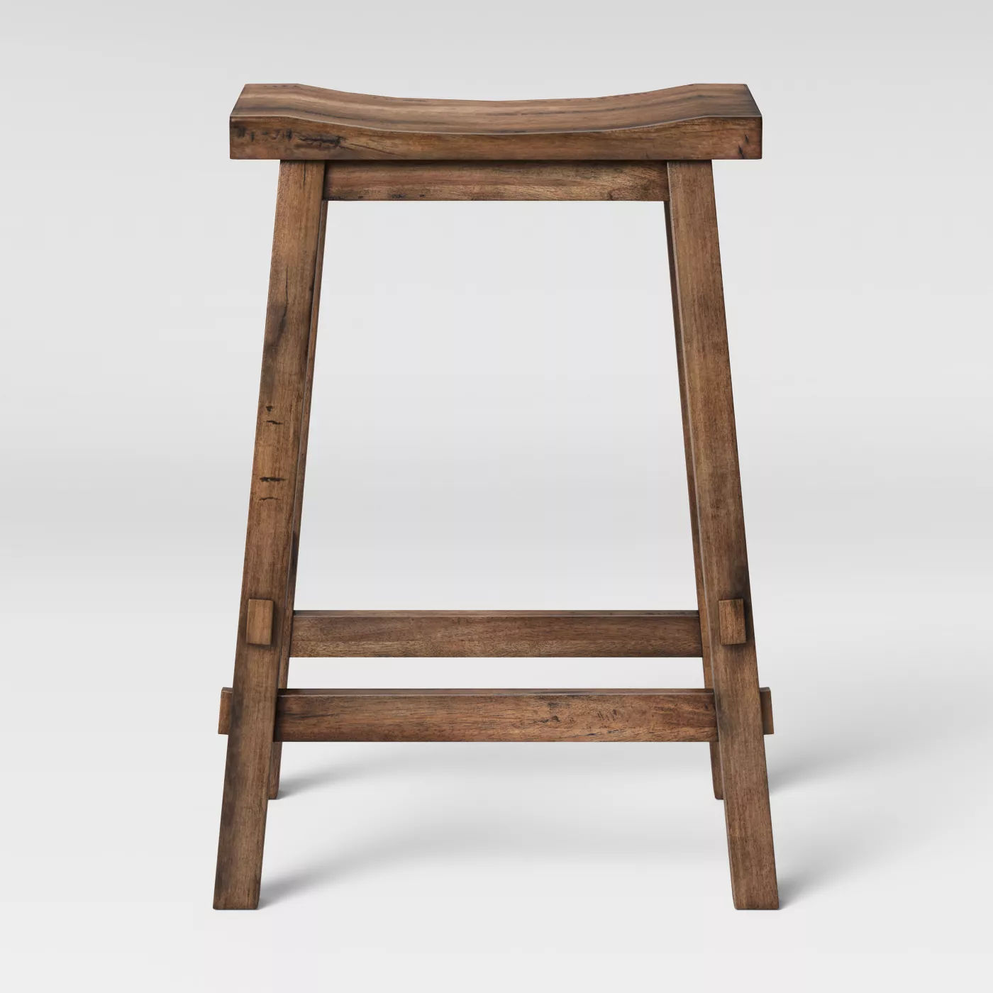 Halifax Farmhouse Wood Counter Height Barstool thumbnail 2