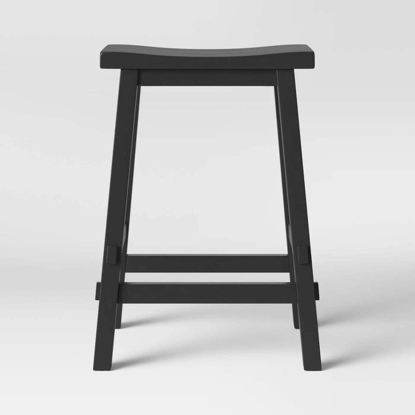 Halifax Farmhouse Wood Counter Height Barstool thumbnail 2