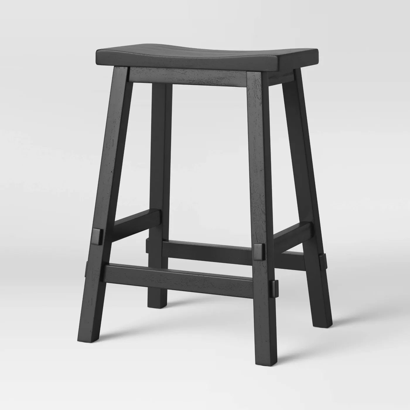 Halifax Farmhouse Wood Counter Height Barstool thumbnail 3