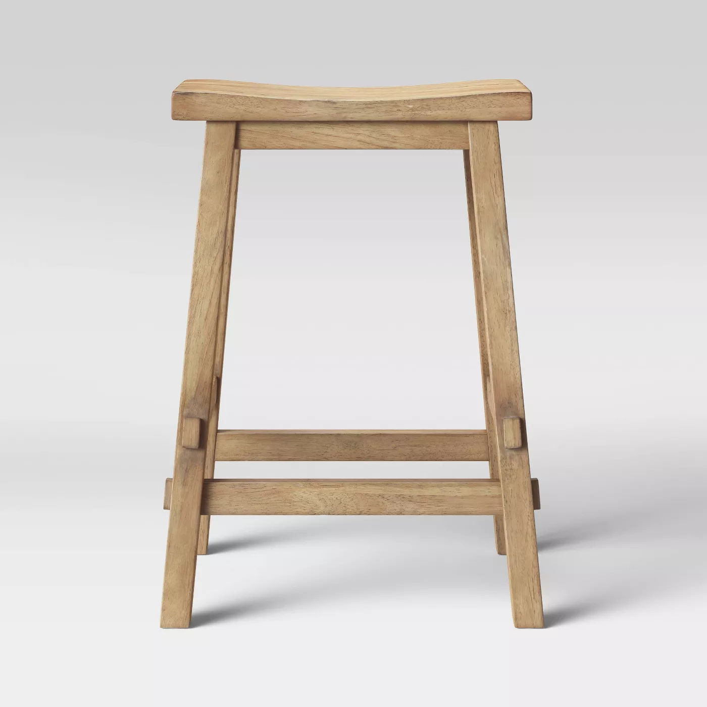 Halifax Farmhouse Wood Counter Height Barstool thumbnail 2