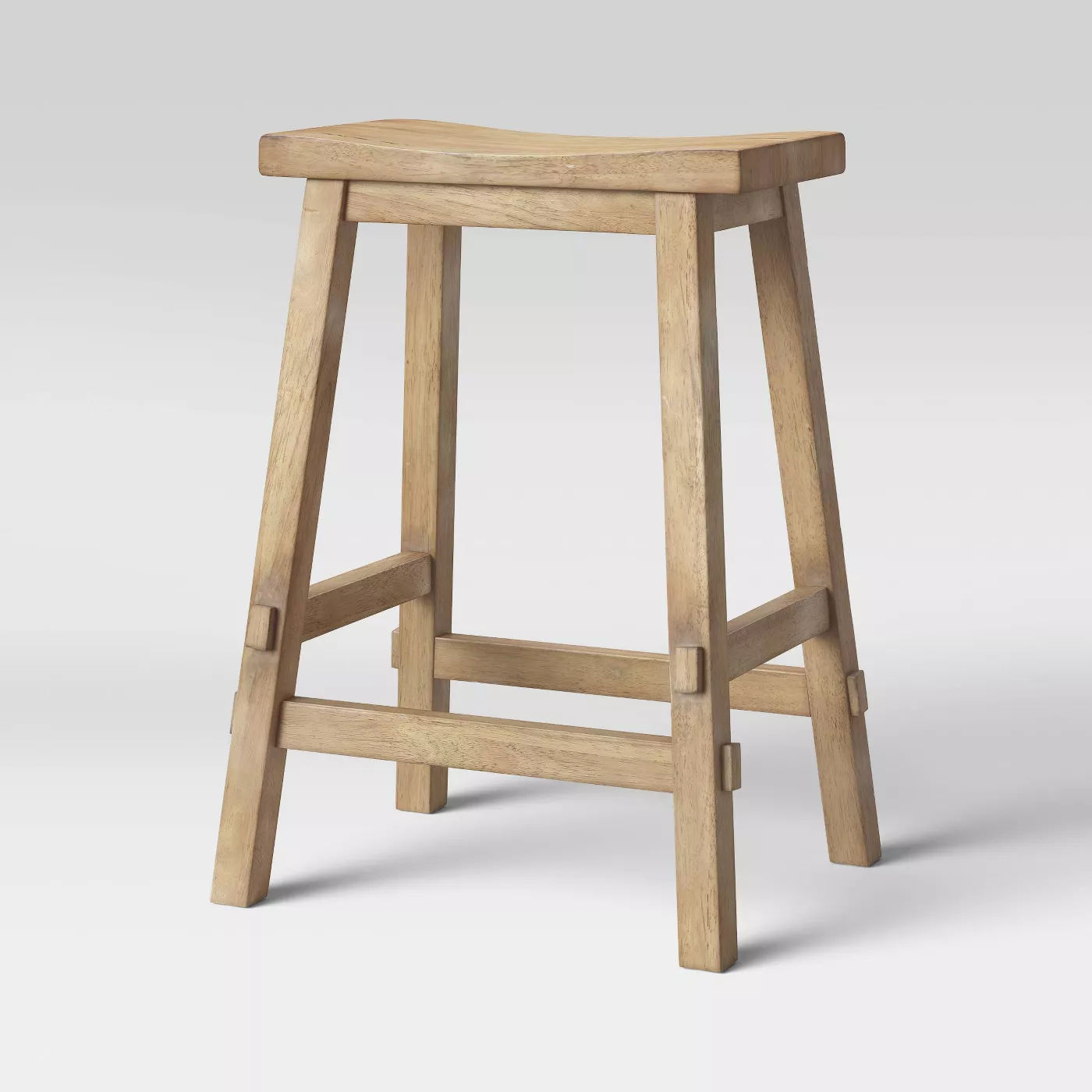 Halifax Farmhouse Wood Counter Height Barstool thumbnail 3