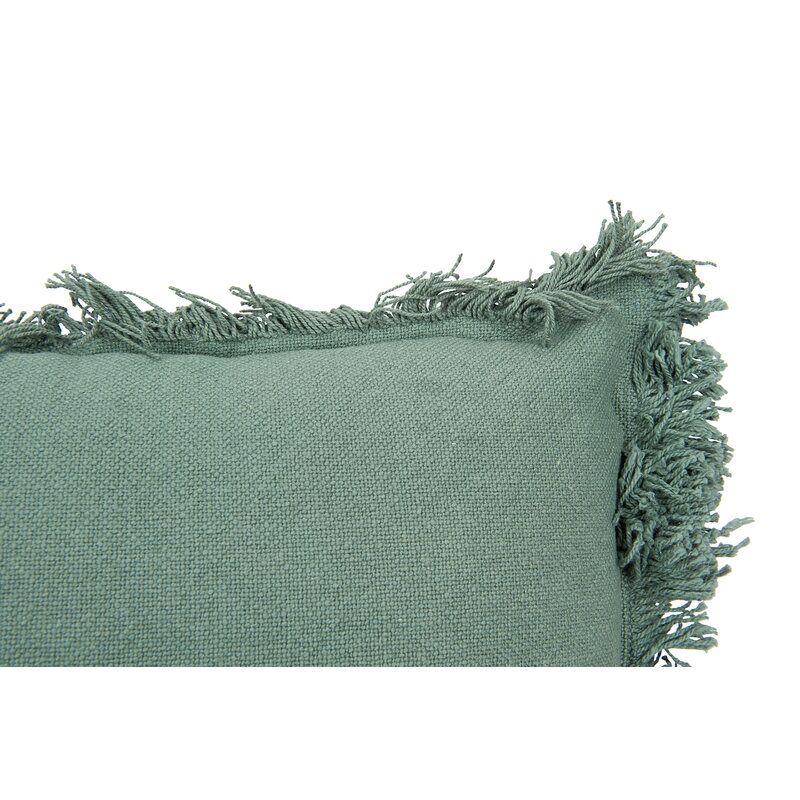 Mootrey with Fringe Cotton Lumbar Pillow thumbnail 2