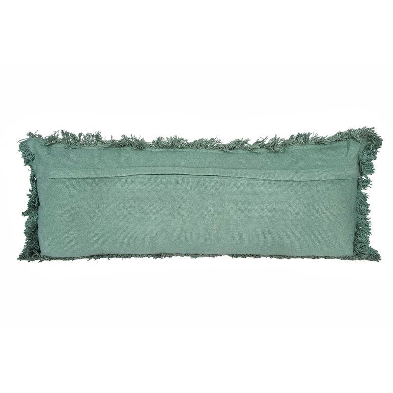 Mootrey with Fringe Cotton Lumbar Pillow thumbnail 3