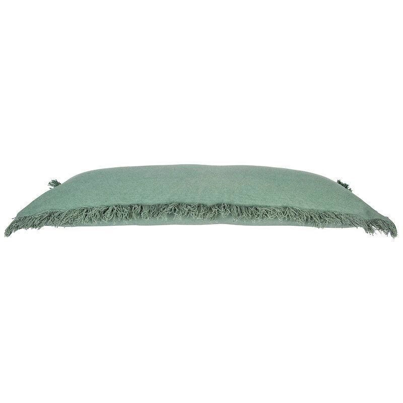 Mootrey with Fringe Cotton Lumbar Pillow thumbnail 4