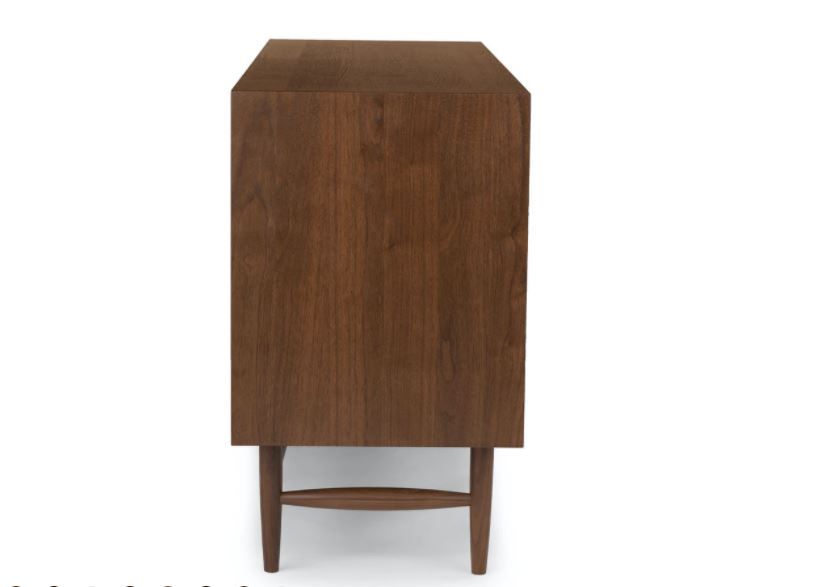 Lenia Walnut 6 Drawer Double Dresser thumbnail 5