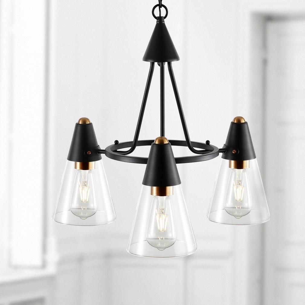 Petra 3-Light Chandelier thumbnail 4