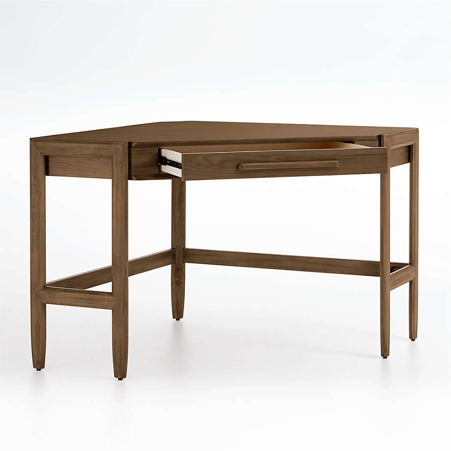 Tate Walnut Corner Desk with Power thumbnail 4