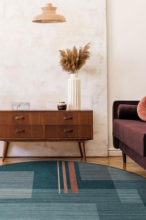 Quadra Teal Rug-6' thumbnail 2